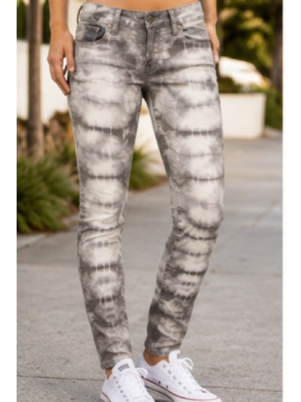 Lucky Brand Tie-Dye Snake Skin Skinny Jeans